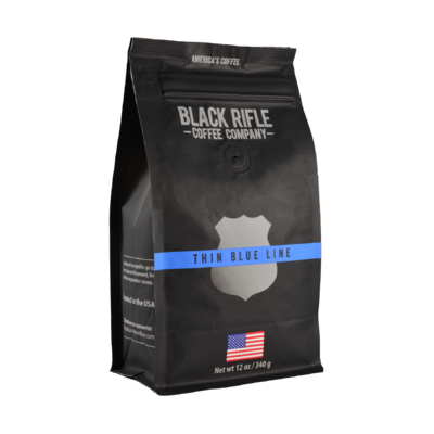 Black Riffle Company Coffee - Thin Blue Line  - Ground - 12oz Bag (Medium Roast)