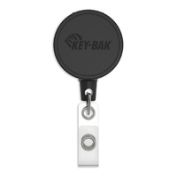 Key-Bak Mid6 Heavy Duty Badge Reel with Swivel Belt Clip and Clear I.D. Badge Holder