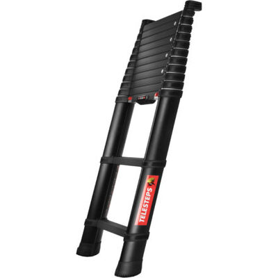 Telesteps telescopic 3.5mtr Rescue Ladder, Black with Step Covers