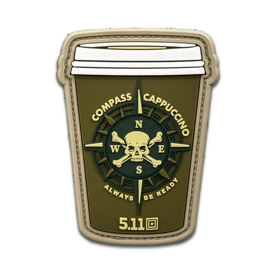 5.11 Tactical Compass Cappuccino Patch - Military Green