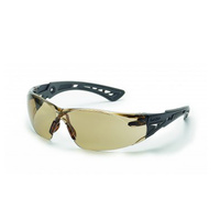 Bolle RUSH Safety Glasses - Black/Gray Frame /  Twilight Lens