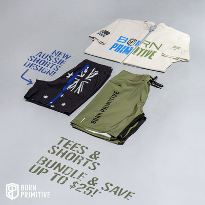 Born Primitive Men's Training Set Combo - Shirt & Short for $110.00 (Save over $25)