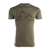 Black Rifle Coffee Company "Coffee or Die" T-Shirt - Black on Green