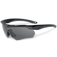 Eye Safety Systems - Crossbow - Black - Smoke Gray and Hi-Def Yellow Lens - Clear