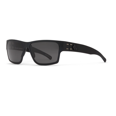 Gatorz Eyewear Delta Ballistic Smoke Lens and Anti-Fog - Black Anodized with Black Logo