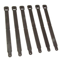 High Speed Gear Clip - Black - Long - Pack of 6