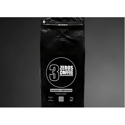 3Zeros Coffee Seasoned Campaigner - 200g Bag - Beans