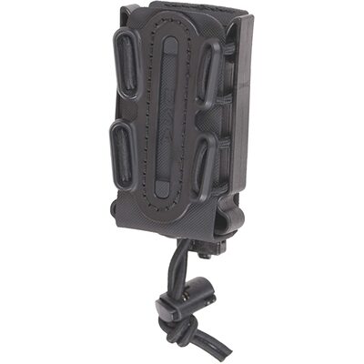 G-Code Soft Shell Scorpion Pistol Mag Carrier - Short – Black Frame with Black Shell – P2 Operator Belt Mount