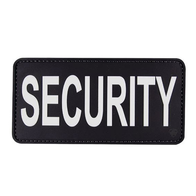5ive Star Gear Morale Patch - Security Black with White Letters 6" x 3" (DC)