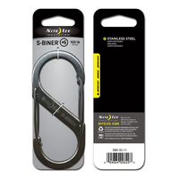 Nite-Ize S-Biner Dual Carabiner in Size #5 - Stainless Steel Silver