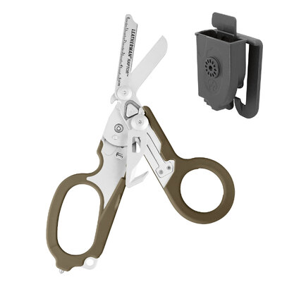 Leatherman Raptor Rescue (Tan Handles) with Utility Holster 